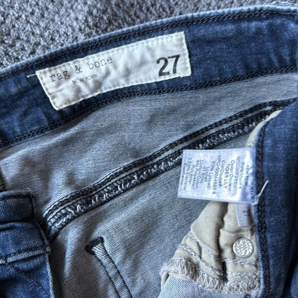 Rag & Bone Cafe Mid Rise‎ Skinny Jeans Size 27 Stretch Medium Wash - Picture 4 of 9